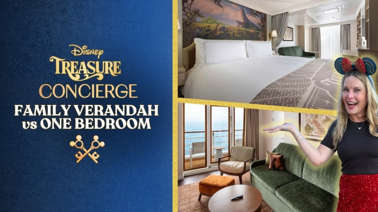 Disney Treasure Concierge: Family Verandah 3A vs. One-Bedroom 2B